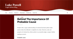 Desktop Screenshot of lukepowell.com