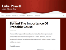 Tablet Screenshot of lukepowell.com